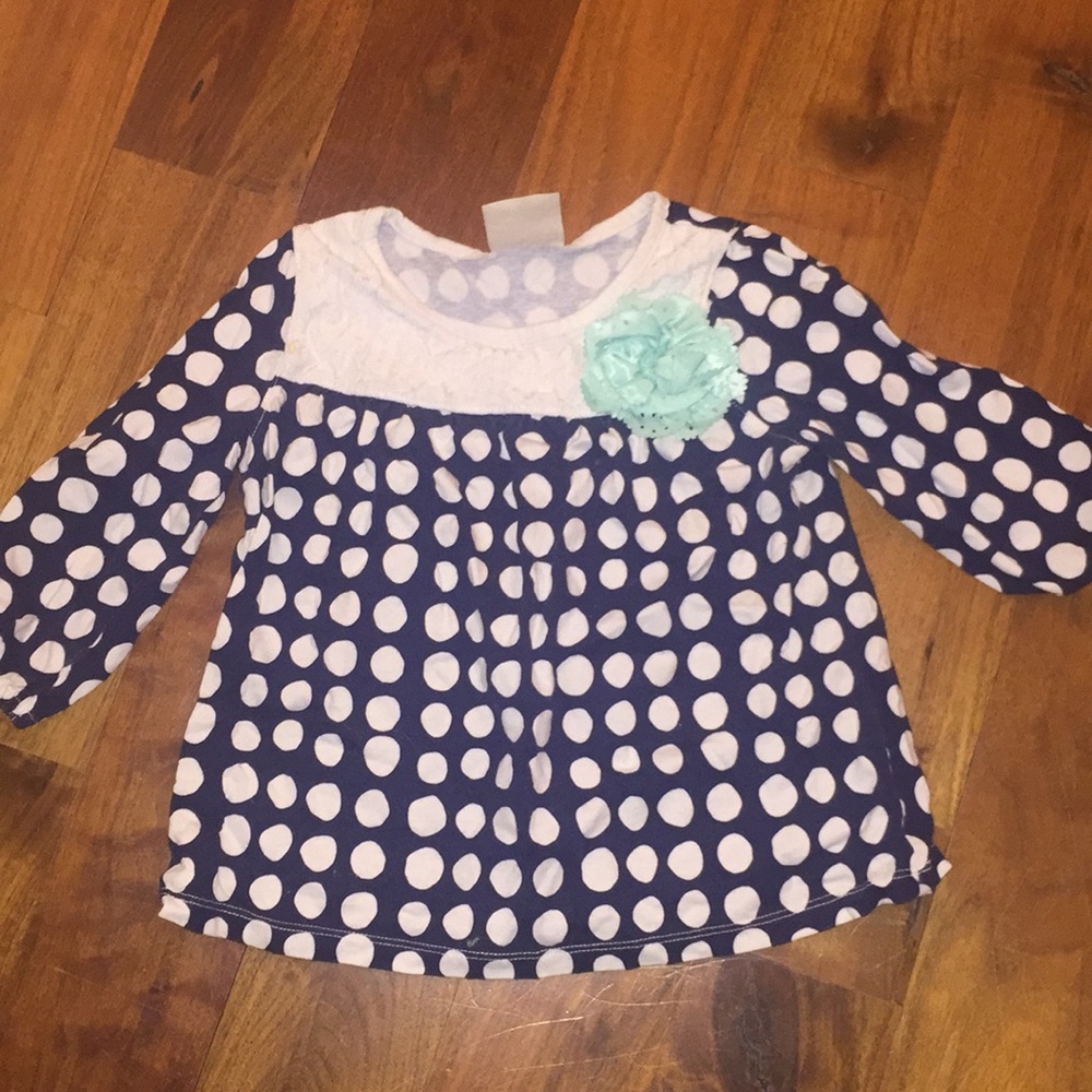 Polka dot swing tee